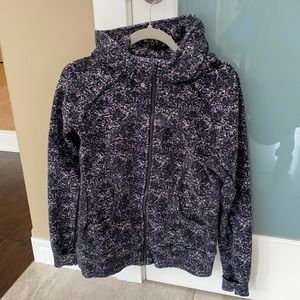 Lululemon patterned zip-up thick sweater